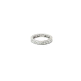 18k White Gold 2.85 F VS2 Princess Cut  Diamond Eternity Band